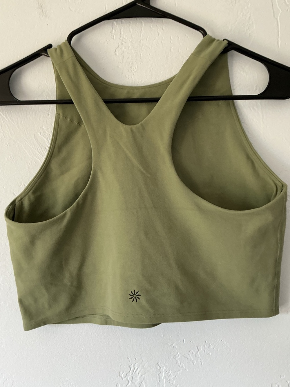 Athleta Olive High-Neck Cropped Sports Bra Tank - Picture 5 of 7